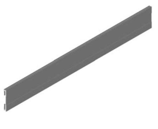 Krycí profil dolnej koľajnice dvojstopovej AL YELLOW , 5 m - šampáň